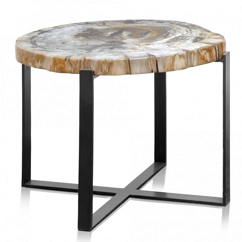 PETRIFIED WOOD COFFEETABLE M Окаменелое дерево Черный PETRIFIED WOOD COFFEETABLE M Окаменелое дерево Черный в Брянске | Loft Concept