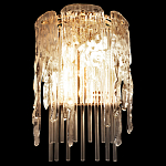 Бра с эффектом стекающего стекла и прозрачными трубками Textured Glass варинант исполнения - 3 | Loft Concept в Брянске