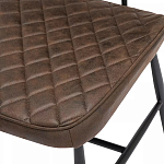 Стул с темно-коричневой обивкой из экокожи Benderson варинант исполнения - 7 | Loft Concept в Брянске