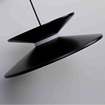 Бра черного цвета с двойным абажуром в форме конусов Obsidian Touch варинант исполнения - 3 | Loft Concept в Брянске