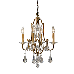 Люстра с 4-мя лампами и стеклянными подвесками в классическом стиле Feiss варинант исполнения - 1 | Loft Concept в Брянске
