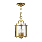 Подвесной светильник с прозрачным стеклянным цилиндрическим плафоном в классическом стиле на цепи Hinkley варинант исполнения - 13 | Loft Concept в Брянске