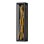 Бра в прямоугольной черной рамке с декором в виде ветвей в золотой отделке Hinkley варинант исполнения - 1 | Loft Concept в Брянске