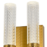 Бра с двумя плафонами латунь Dew Drops Tube Duo Brass Wall Lamp варинант исполнения - 2 | Loft Concept в Брянске