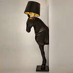 Horse Statue Floor Lamp Большой светильник Черная Лошадь варинант исполнения - 3 | Loft Concept в Брянске