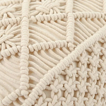 Чехол на подушку с макраме бежевого цвета Macrame варинант исполнения - 2 | Loft Concept в Брянске