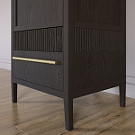 Узкий Шкаф Primo с 2 выдвижными ящиками Темный орех варинант исполнения - 4 | Loft Concept в Брянске