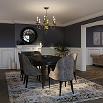 Люстра цвета латунь с 6-ю лампами в форме свечей в классическом стиле Hinkley варинант исполнения - 8 | Loft Concept в Брянске