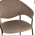 Коричневый стул с обивкой из искусственной замши Alexis варинант исполнения - 6 | Loft Concept в Брянске