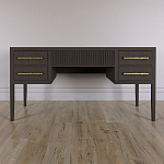 Большой Рабочий стол Primo с 5 выдвижными ящиками Темный орех варинант исполнения - 1 | Loft Concept в Брянске