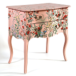 Комод розовый с росписью Цветы L.XV CHEST OF DRAWERS Flowers варинант исполнения - 2 | Loft Concept в Брянске