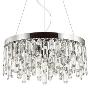 Люстра Crystal Polyhedrons Round Chrome