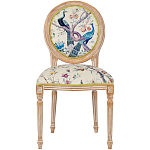 Стул из массива бука с изображением птиц и цветов Beige Green Chinoiserie Garden Chair варинант исполнения - 1 | Loft Concept в Брянске