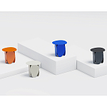 Matis журнальный столик синий из металла и кожи варинант исполнения - 2 | Loft Concept в Брянске