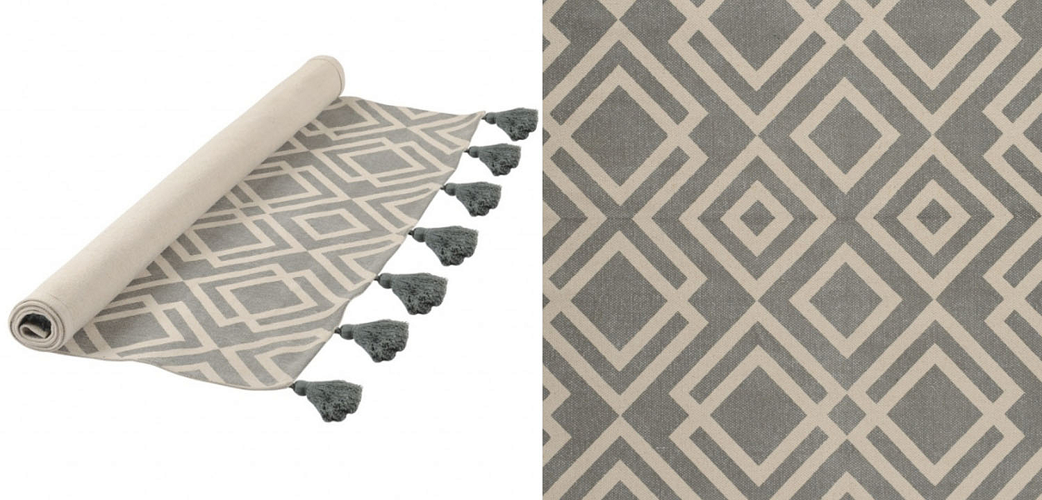 Ковер Double Rhombus Carpet grey Ковер Double Rhombus Carpet grey - Loft-Concept в Брянске