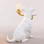 Настольная лампа в виде щенка Puppy White Table Lamp варинант исполнения - 3 | Loft Concept в Брянске