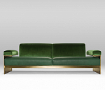 Эксклюзивный Диван в стиле Арт-деко Phoenix с элегантными латунными элементами  варинант исполнения - 1 | Loft Concept в Брянске