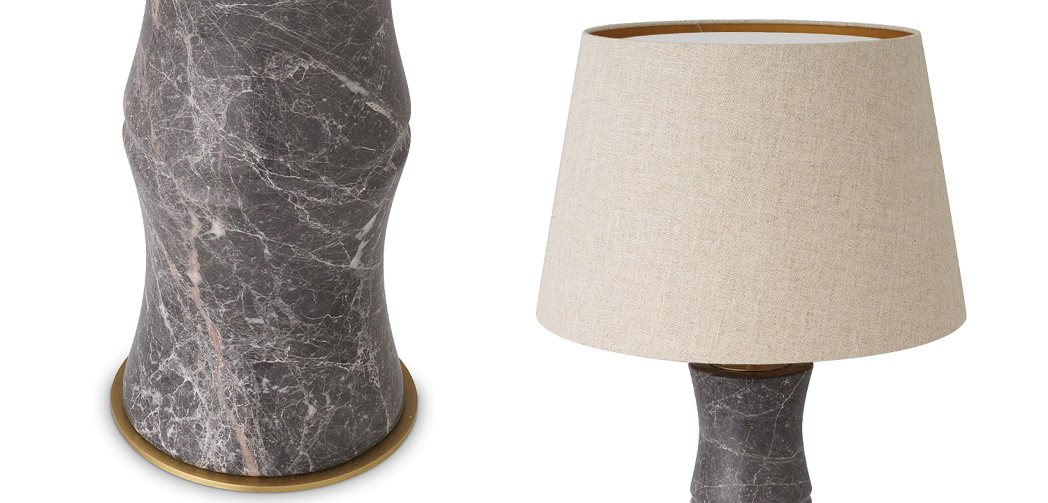 Настольная лампа Eichholtz Table Lamp Bonny Grey Настольная лампа Eichholtz Table Lamp Bonny Grey - Loft-Concept в Брянске