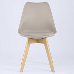 Стул с основой из пластика и мягким сиденьем Arvika Beige варинант исполнения - 3 | Loft Concept в Брянске