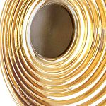 Бра с рельефным круглым плафоном янтарного цвета Savio Glass Disc Light варинант исполнения - 4 | Loft Concept в Брянске