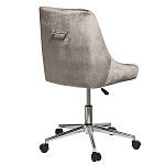 Кресло офисное с обивкой из серого велюра Stylish Velor Office Chair варинант исполнения - 1 | Loft Concept в Брянске