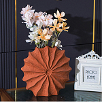 Ваза керамическая в виде круглой терракотовой морской раковины Galapagos варинант исполнения - 3 | Loft Concept в Брянске