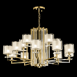 Люстра многоярусная с 15-ю цилиндрическими плафонами из стекла Laurent варинант исполнения - 3 | Loft Concept в Брянске