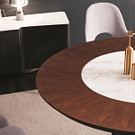 Обеденный стол круглый на чёрном фигурном основании Bosnia dinning table  варинант исполнения - 1 | Loft Concept в Брянске