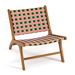 Кресло низкое из массива тика Barbados варинант исполнения - 2 | Loft Concept в Брянске