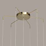 Люстра с 7-ю плафонами из прозрачного стекла в форме шара Orb Cascade  варинант исполнения - 13 | Loft Concept в Брянске