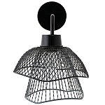 Бра с сетчатым металлическим абажуром Black Mesh Lampshade варинант исполнения - 2 | Loft Concept в Брянске