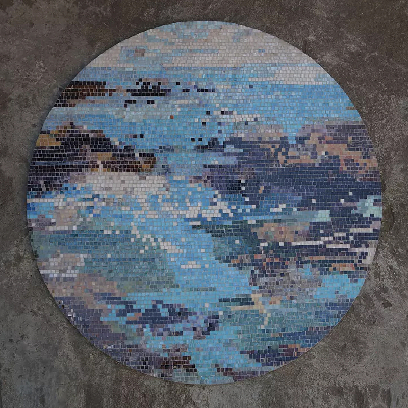 Панно «Azure» Голубой Белый в Брянске | Loft Concept 