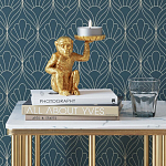 Подсвечник золотая обезьяна с блюдцем Golden Monkey варинант исполнения - 1 | Loft Concept в Брянске