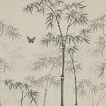 Обои ручная роспись Distant Bamboo Special Colourway on white dyed paper варинант исполнения - 2 | Loft Concept в Брянске