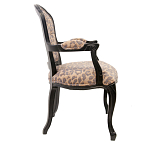 Полукресло с мягкой обивкой из льна на 4-х ножках из массива березы Gladys Armchair варинант исполнения - 1 | Loft Concept в Брянске