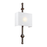 Бра с прямоугольным тканевым абажуром белого цвета Feiss варинант исполнения - 6 | Loft Concept в Брянске