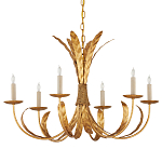 Люстра золотая с декором в виде перьев Bunch of Feathers варинант исполнения - 3 | Loft Concept в Брянске