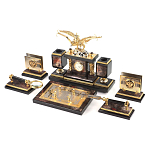 Настольный письменный набор из яшмы и долерита с декором Двуглавый орел Manager Organizer варинант исполнения - 2 | Loft Concept в Брянске