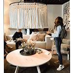 Люстра белая плетеная с кисточками Boho Tassel Chandelier варинант исполнения - 2 | Loft Concept в Брянске