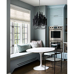 Люстра черная с несколькими ярусами деревянных палочек Bright Wooden Chandelier варинант исполнения - 5 | Loft Concept в Брянске