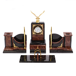 Настольный письменный набор из лемезита и змеевика с декором в виде Орла в подарочной упаковке Successful Leader варинант исполнения - 1 | Loft Concept в Брянске