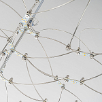 Люстра подвесная с тонкой металлической конструкцией цвета хром Quasar варинант исполнения - 4 | Loft Concept в Брянске