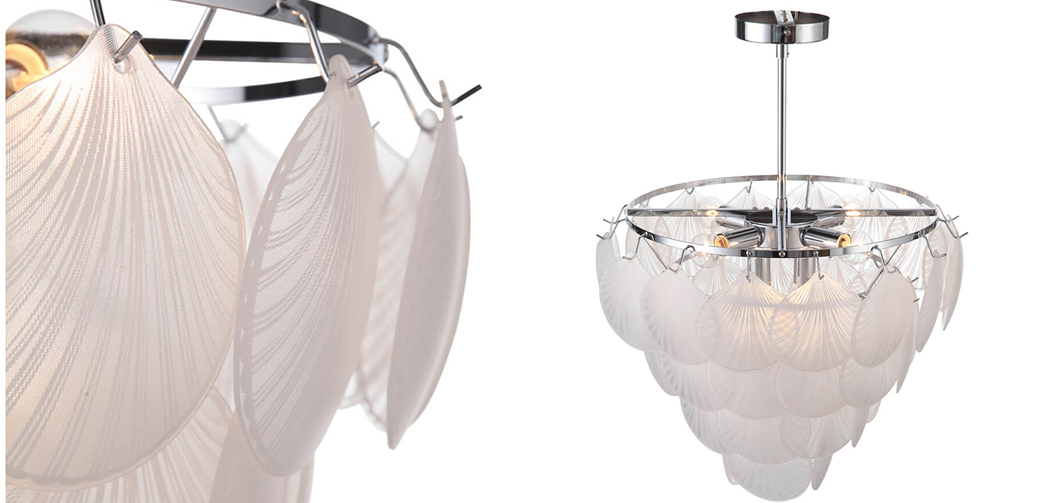 Люстра Glass Shells Suspension Chandelier Люстра Glass Shells Suspension Chandelier - Loft-Concept в Брянске