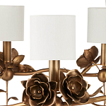 Люстра с каркасом в виде цветков розы и тканевыми абажурами Flowers and Fox Roses варинант исполнения - 2 | Loft Concept в Брянске