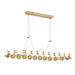 Люстра овальная с круглыми светодиодными источниками света Maxine Light варинант исполнения - 1 | Loft Concept в Брянске