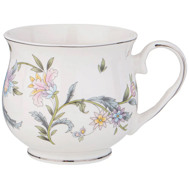 Кружка из фарфора с цветочным принтом 480 мл Tea Flower Set Мульти Кружка из фарфора с цветочным принтом 480 мл Tea Flower Set Мульти в Брянске | Loft Concept