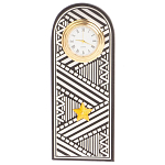 Часы подарочные настольные в виде погона Генерала из натурального камня Змеевик Silver Military Clock варинант исполнения - 4 | Loft Concept в Брянске