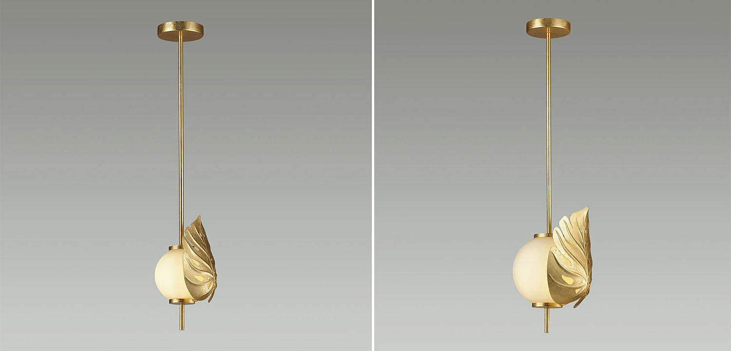 Подвесной светильник Gold Monstera Leaf Подвесной светильник Gold Monstera Leaf - Loft-Concept в Брянске