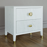 Тумба прикроватная с двумя ящиками Elsa Dreams White варинант исполнения - 1 | Loft Concept в Брянске
