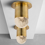 Потолочный светильник светодиодный с плафоном из натурального камня Purgatory варинант исполнения - 3 | Loft Concept в Брянске